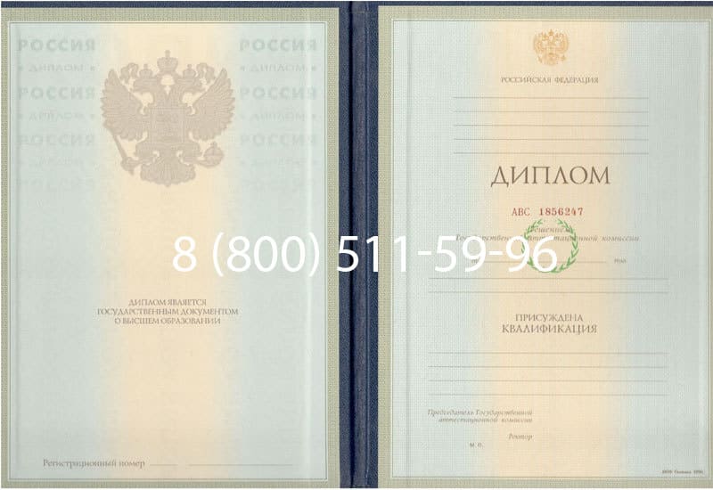 Купить Диплом о высшем образовании 1997-2002 годов в Елце