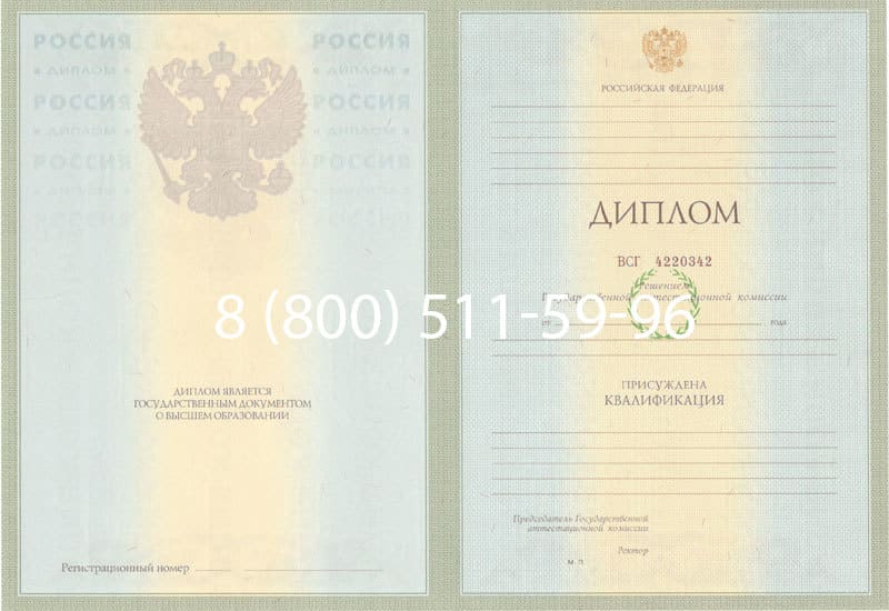 Купить Диплом о высшем образовании 2003-2009 годов в Елце